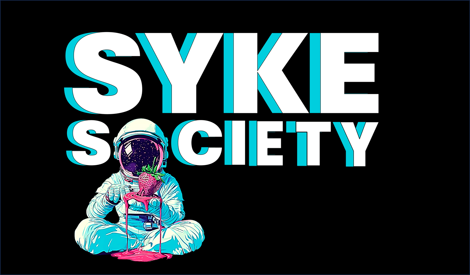 OFFICIAL SYKE SOCIETY BLACK LOGO